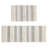 Woven Texture Stripe Bath Rug Grey 22X58"