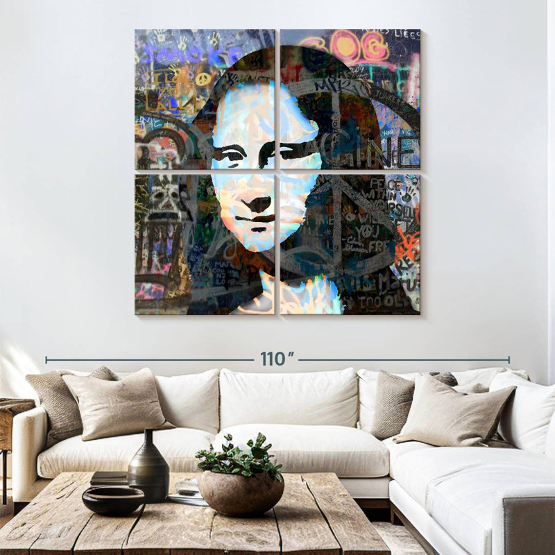 Leisha Imagine Peace, H 74 po x l 74 po