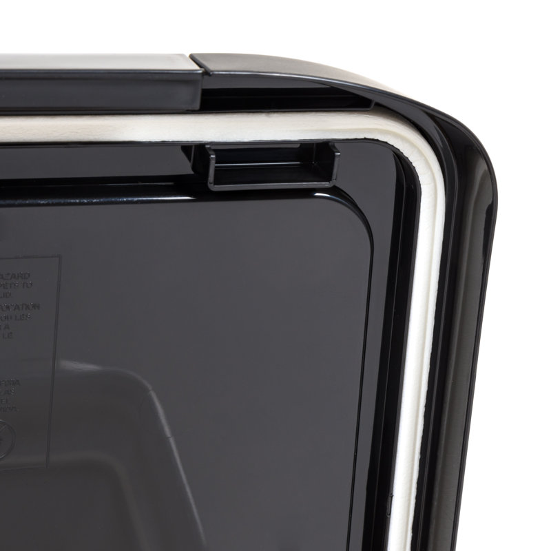 Clear Black 25 lb Airtight Plastic Pet Food Container