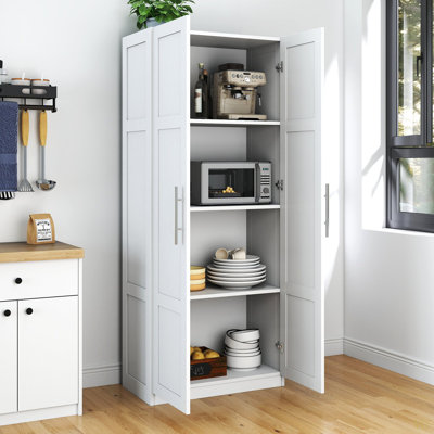 Pantry Cabinet, Kitchen Pantry Storage Cabinets With 2 Door And 3  Shelves,  Pantry Storage Cabinet, Cupboard For Kitchen, Dining Room And Living Room.