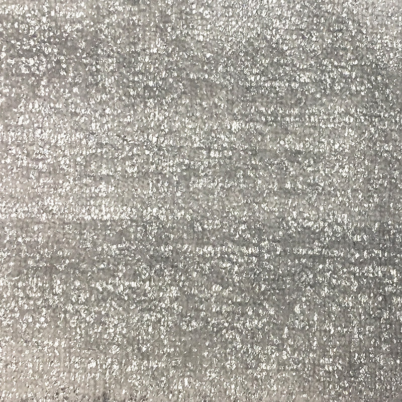 Solid Metallic Velvet | Glen Fabric_GLEN, Platinum