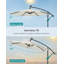 Piqua 300cm Lighted Market Parasol-247176263