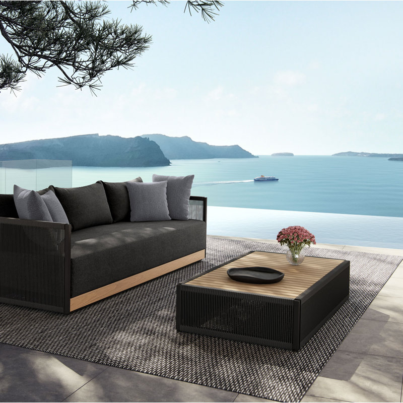 Fifer Coffee Table In Teak/Black