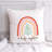 ChristmasRainbow-07 Polyester/Polyester Blend Reversible Throw Pillow-862020225