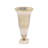 Glass Aluminum Metal Vase Glam Style Single Decorative Accent Piece with Elegant Flared Design and Textured Pedestal Base for Modern Aesthetic and Sophisticated Display in Home Decor Settings-1492409166