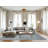 Machine Washable Abstract Gray Area Rug-2083066286