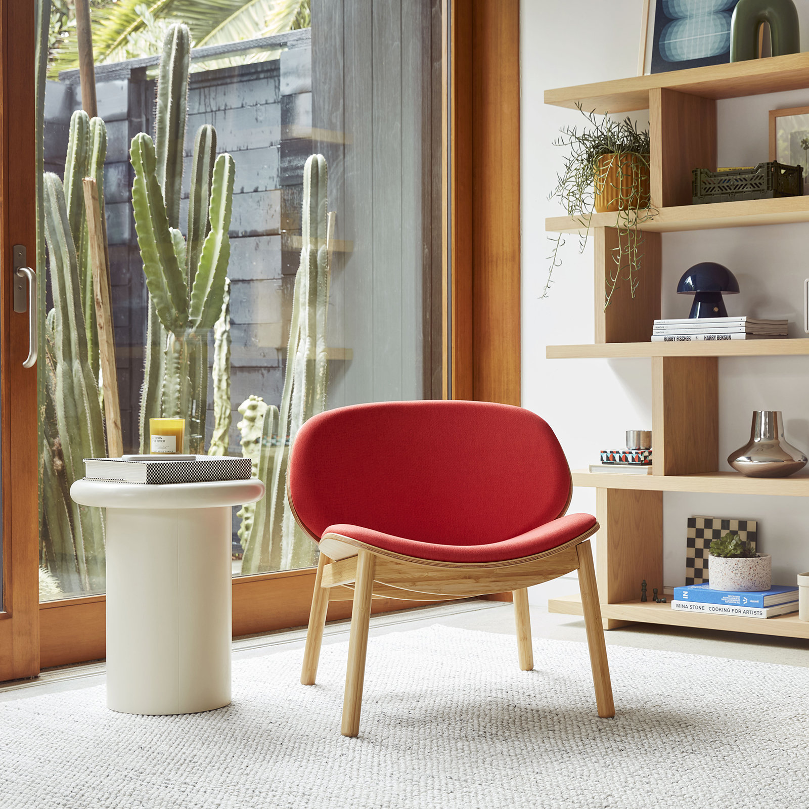 Wilfred Lounge Chair, Orange
