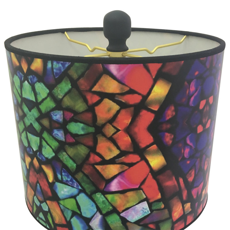 Alexsia Table Lamp, Bronze/Nickel/Cream Brown