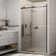 44"-48" W x 76" H Reversible Frameless Single Sliding Shower Door With 3/8"Clear Tempered Glass
