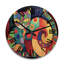 Horloge murale en bois massif Alyshia-1333890156