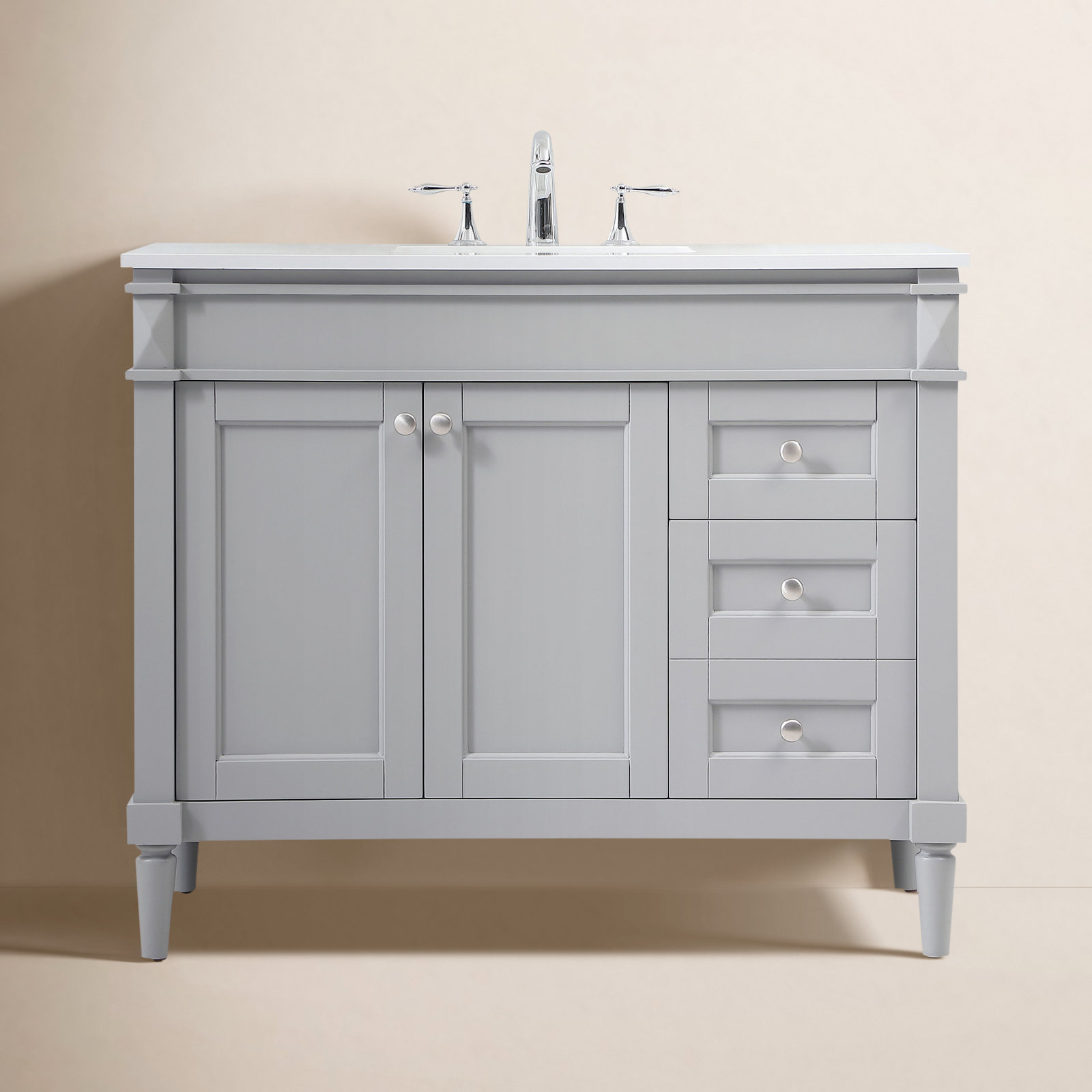 Readington 42'' Single Bathroom Vanity, Gray