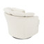 Fauteuil demi-tonneau pivotant rembourré Lakitia Rowena -2136543500