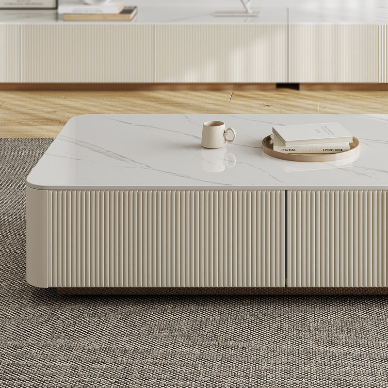 51" Modern Rectangular Coffee Table