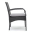 Chaise de salle à manger en osier CORDOBA KD PE [ensemble de 2 pièces]-1487015895