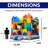 HeroKiddo Block Party 12.5' x 13' Bounce House with Air Blower