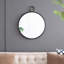 Miroir mural avec cadre noir