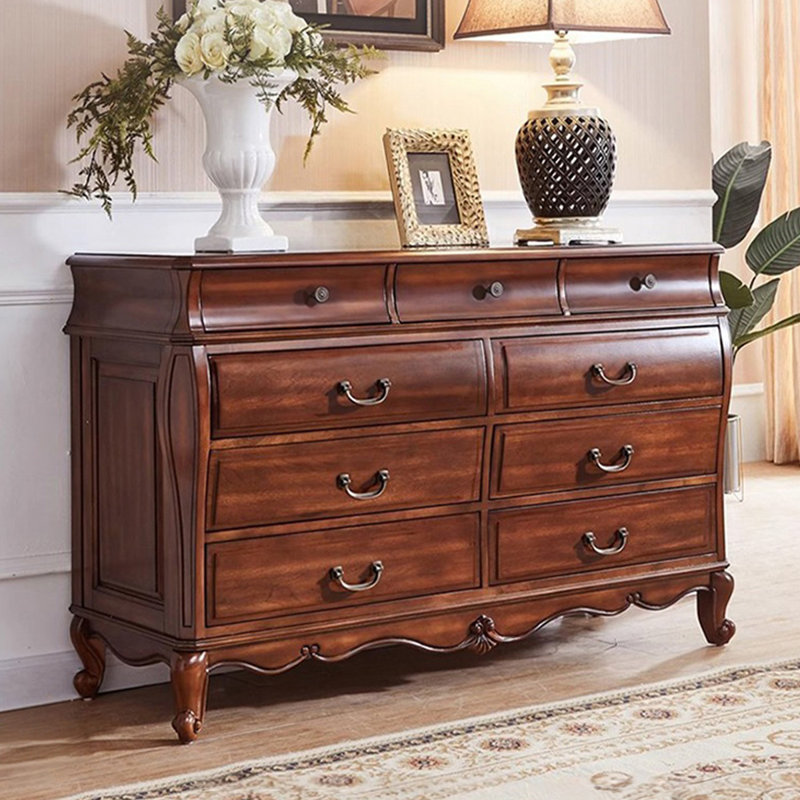 Buffet en cerisier massif, H 37,8 po x l 55,12 po x P 17,72 po, Cerisier