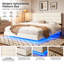 Base de lit plateforme, lit à lumières DEL avec tête de lit tapissier avec station de charge, sommier à lattes, aucun sommier requis,-1299687383-1299687380