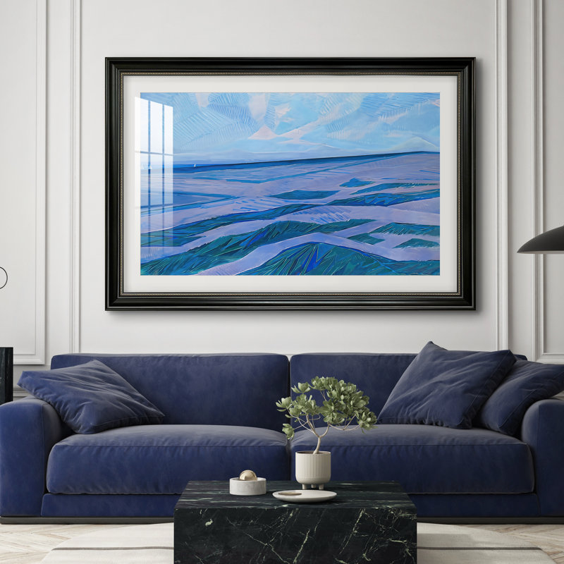 Paysage de dunes, 1911 - Piet Mondrian - Reproduction encadrée sur mesure, 28x40 INNER SIZE, Framed Print with Mat