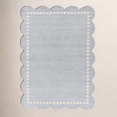 Lola Blue Hand-Tufted Wool Rug