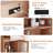 Large 43.3”W Makeup Vanity With Adjustable Light