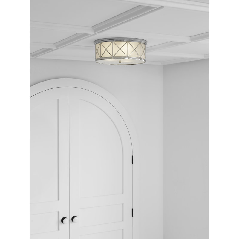 Suzanne Kasler Montpelier Large Flush Mount, Polished Nickel