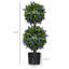 70cm Faux Lavender Topiary in Cement Pot