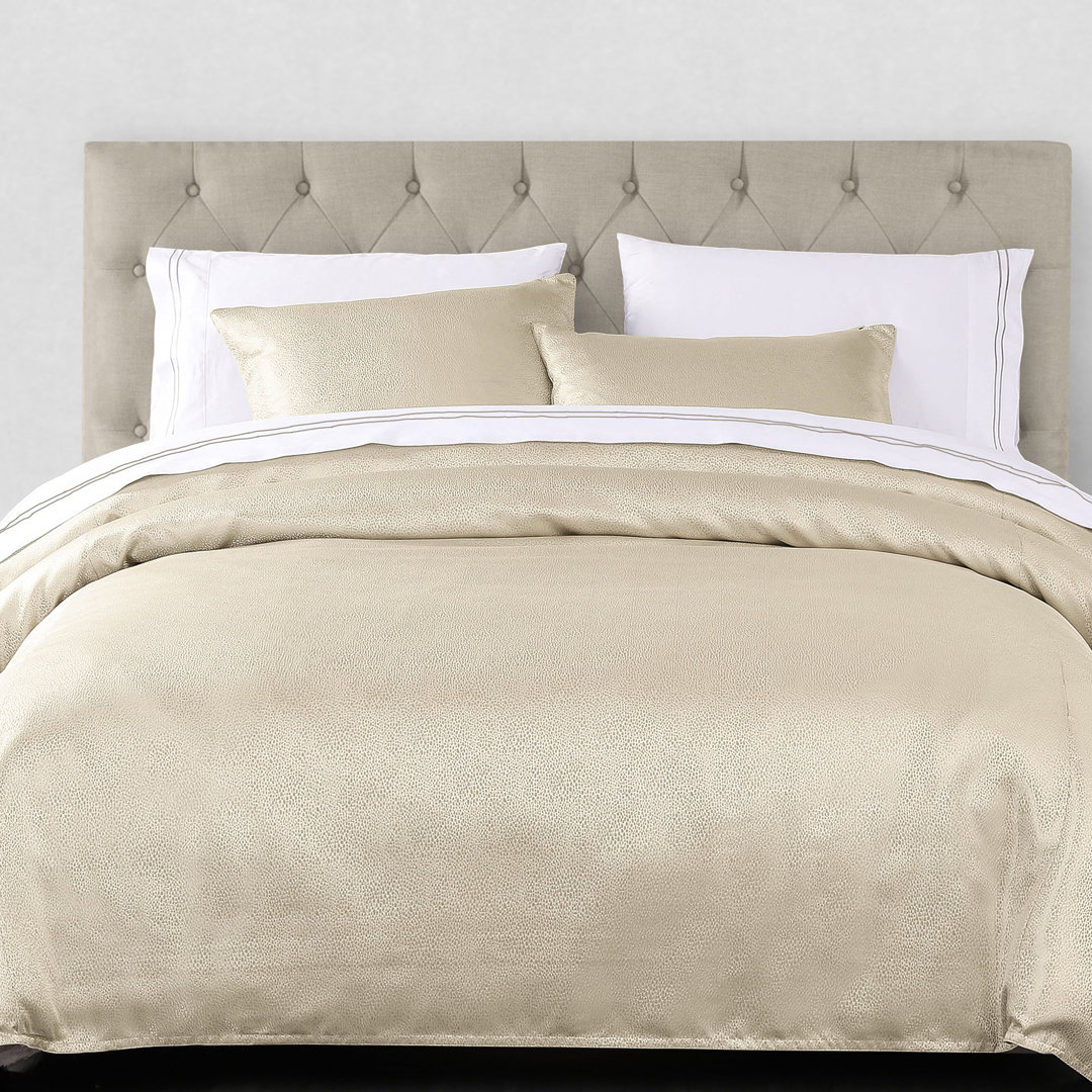 Marilyn Modern Bubble Bubble Metallic Gold Jacquard Modern Contemporary Comforter Set HiEnd Accents