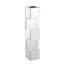 2 pièces Vases de plancher en verre miroitant à la main de 27,75 po, décoration géométrique moderne et moderne