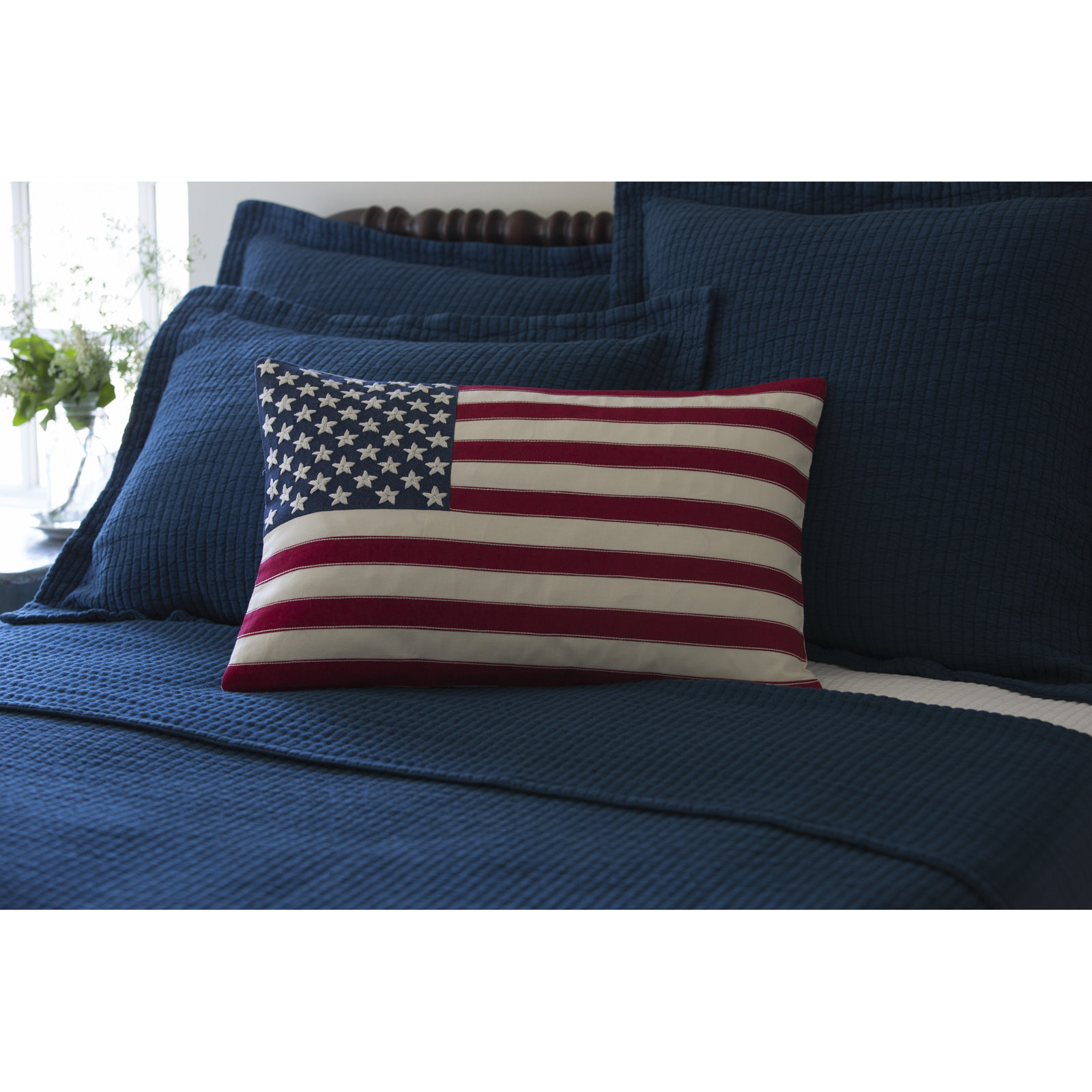 Taylor Embroidered Lumbar Throw Pillow