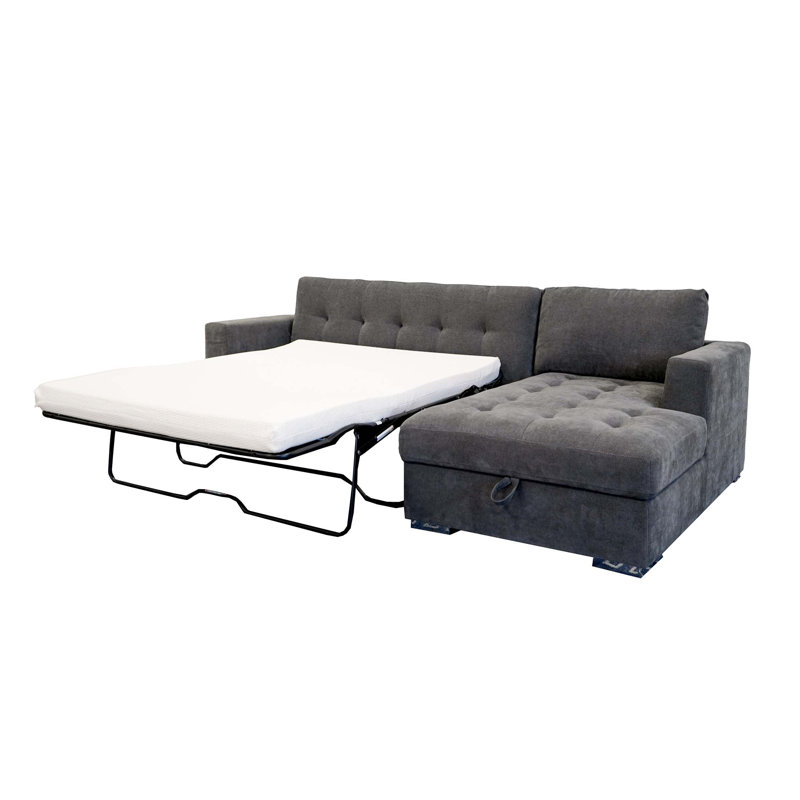 Canapé modulaire faisant face à la droite avec rangement et lit escamotable Tacoma