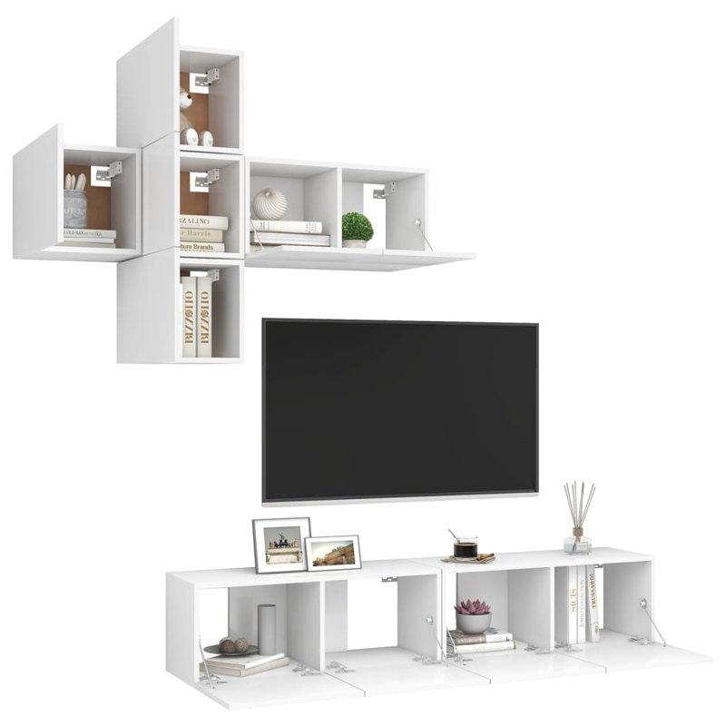 Azden TV Stand for TVs up to 32", White