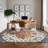 Machine Washable Rug with Rubber Backing for Living Room Vintage Non-Slip Dining Room Rug Easy-Cleaning Floor Carpet for Bedroom Playroom-904049642