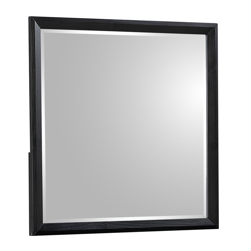 Miroir traditionnel en bois | Idée de cadeau, 38,6 po x 38,6 po, Noyer
