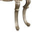 Table de canapé, marbre naturel et finition bronze antique