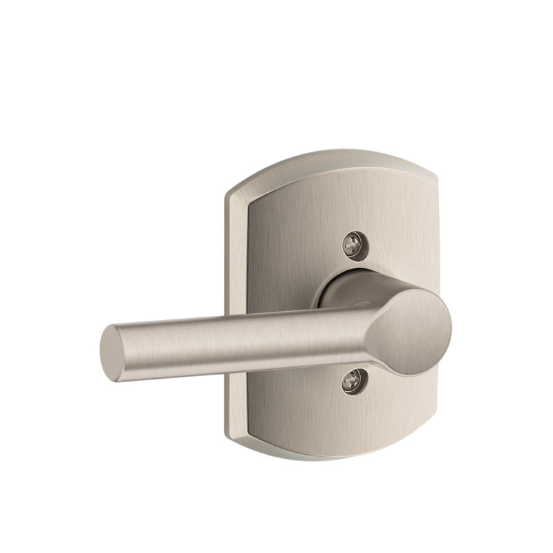 Broadway Single Dummy Lever Door Lever, Satin Nickel