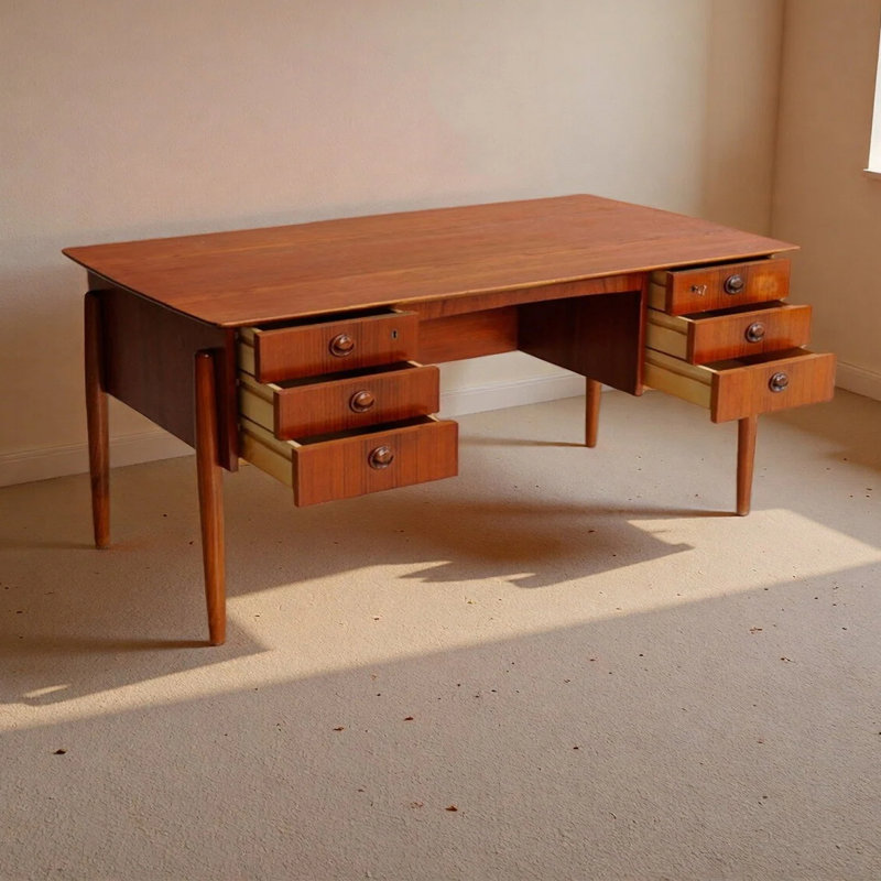 Bureau rétro, H 29,53 po x l 70,87 po x P 31,5 po