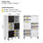 Keriana Tall Bookcase Tool-Free Assembly
