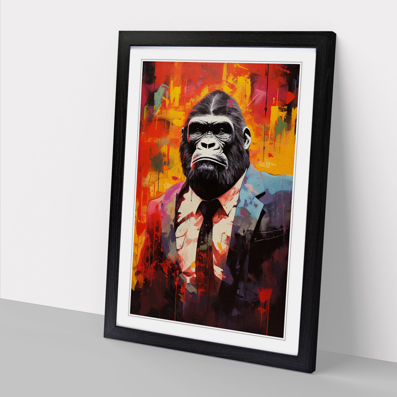 Gorilla Dadaism - Framed Print