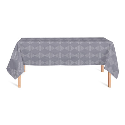 Rectangular Argyle Polyester Tablecloth