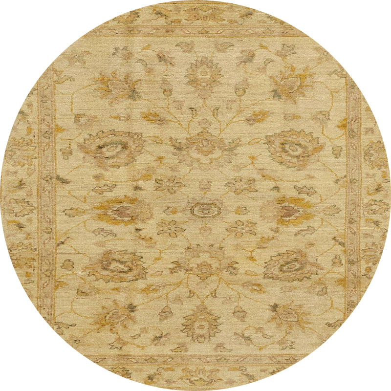 Tapis abstrait moderne 3000, Rond 5 pi