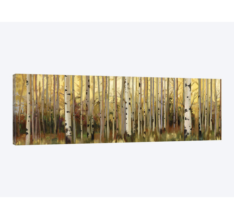 «Forest Light» par Allison Pearce, impression sur toile tendue, H 16 po x l 48 po x P 1,5 po, Toile tendue