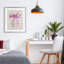 Motif de courtepointe «Pink Bow on Rose», reproduction sous verre, design par Petal Prints Design-2067010983-2067010976