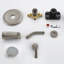 Brushed Nickel Shower Faucet with Tub Spout and Pressure Balance Valve