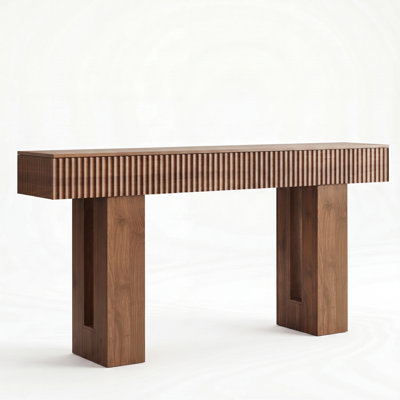  Hollow-Leg 63" Fluted Console Table