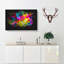 Multi-Coloured Rainbow Roses - Wrapped Canvas Painting-56648040