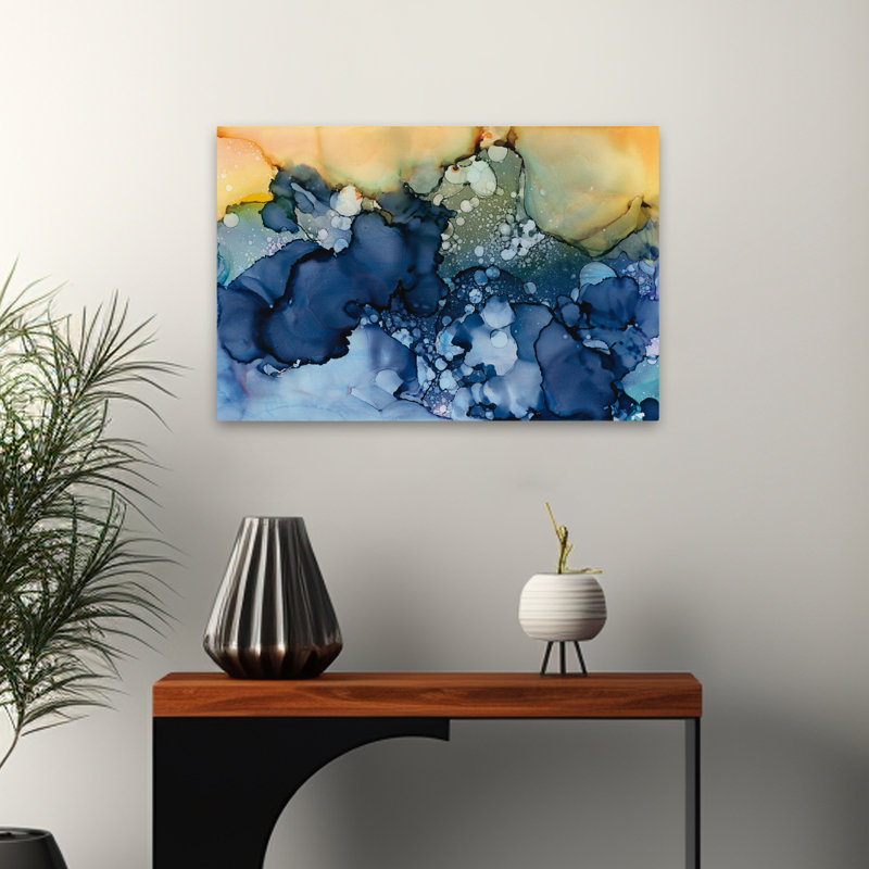 Coastal Manipulated Blue I, 24" H x 16" W