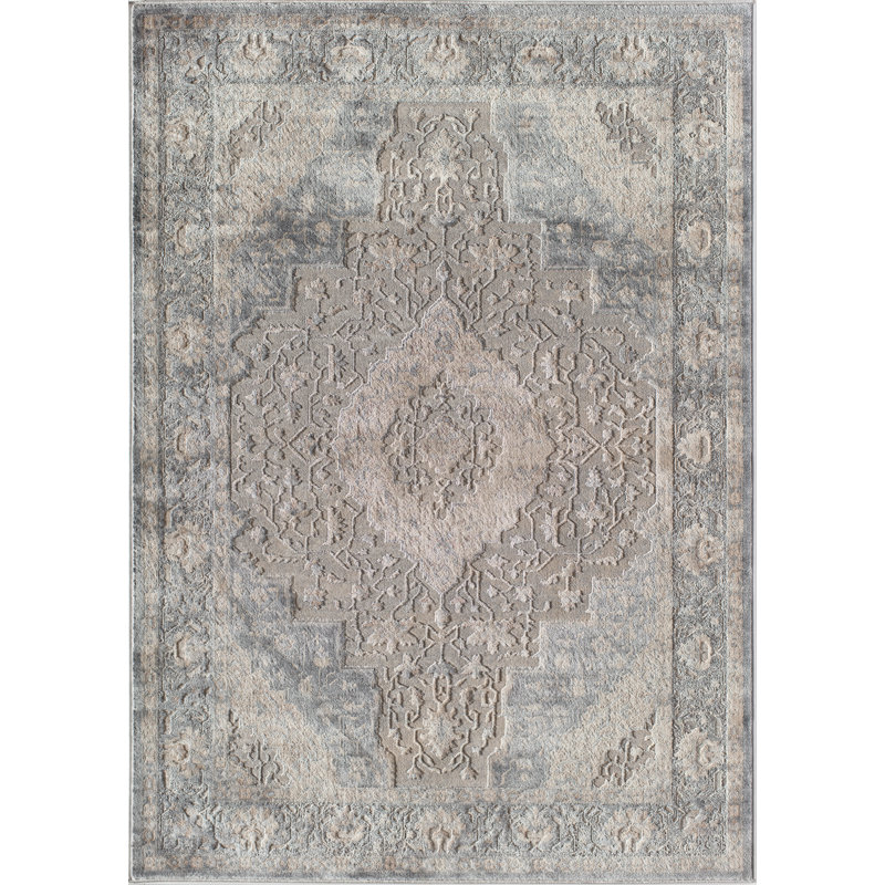 Tapis taupe gris Elliana, Rectangle 8 pi x 10 pi