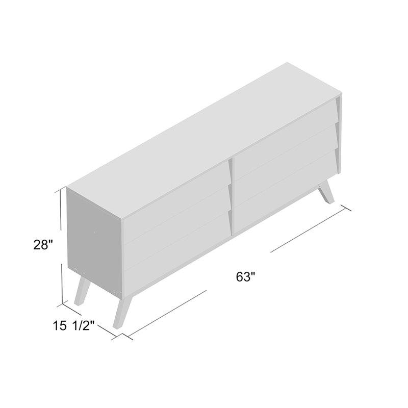 Kasandra 63'' W 6 - Drawer Dresser