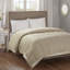 Très grande couverture en duvet synthétique taupe Cambria-331746977-331746986